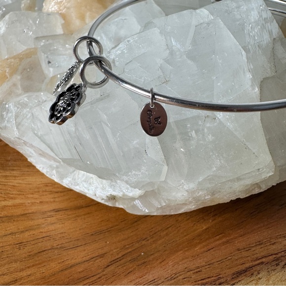 Chrysalis Silver Floral Happiness Charm Bracelet - Picture 4 of 5